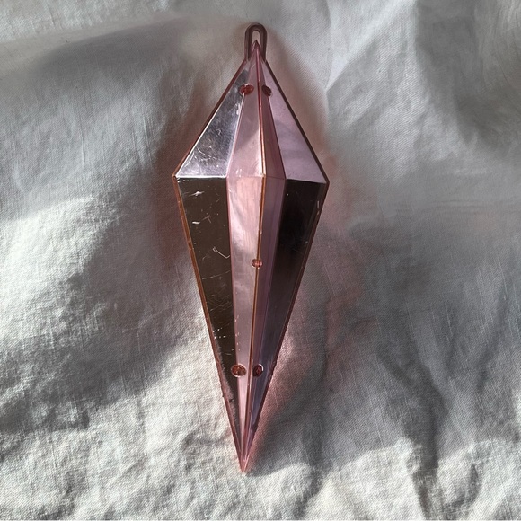 MCM Vintage Jewel Brite Ornaments Reflective Geometric Diorama Trees Pastels x5 - Picture 6 of 17